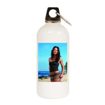 Evangeline Lilly White Water Bottle With Carabiner