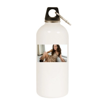 Evangeline Lilly White Water Bottle With Carabiner