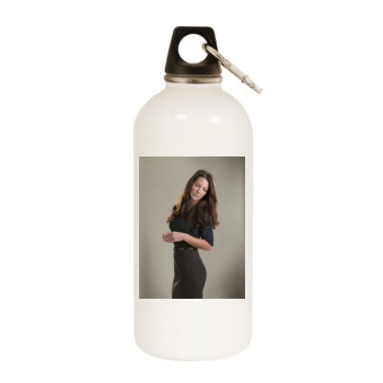 Evangeline Lilly White Water Bottle With Carabiner