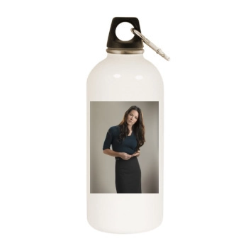 Evangeline Lilly White Water Bottle With Carabiner