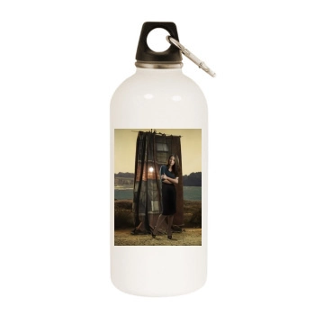 Evangeline Lilly White Water Bottle With Carabiner