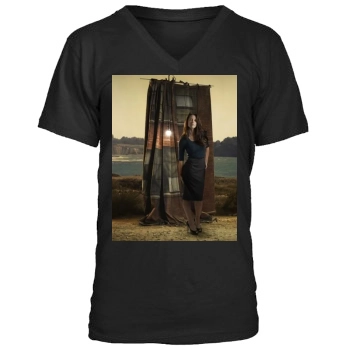 Evangeline Lilly Men's V-Neck T-Shirt