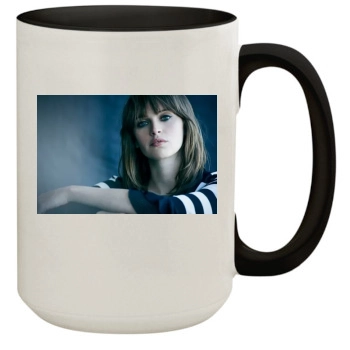 Felicity Jones 15oz Colored Inner & Handle Mug