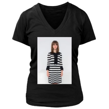 Felicity Jones Women's Deep V-Neck TShirt