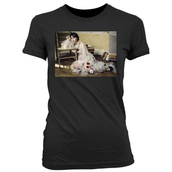 Felicity Jones Women's Junior Cut Crewneck T-Shirt