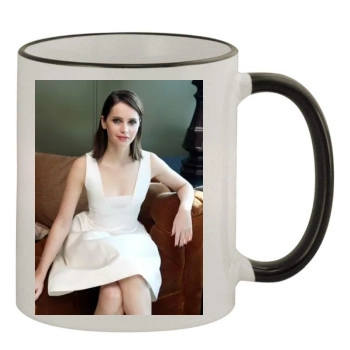 Felicity Jones 11oz Colored Rim & Handle Mug