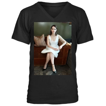 Felicity Jones Men's V-Neck T-Shirt