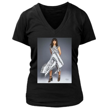 Felicity Jones Women's Deep V-Neck TShirt