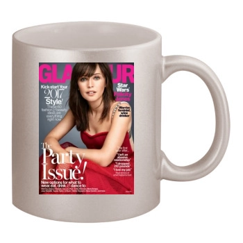 Felicity Jones 11oz Metallic Silver Mug