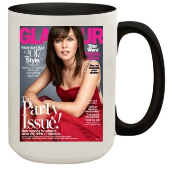 Felicity Jones 15oz Colored Inner & Handle Mug