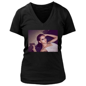 Felicity Jones Women's Deep V-Neck TShirt