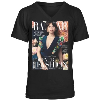 Felicity Jones Men's V-Neck T-Shirt