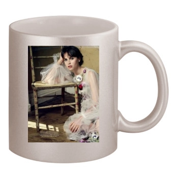 Felicity Jones 11oz Metallic Silver Mug