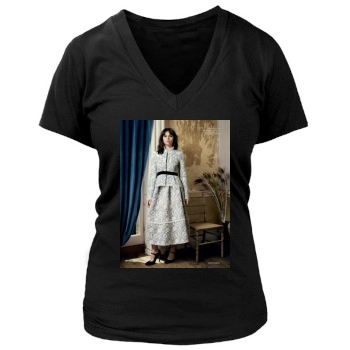 Felicity Jones Women's Deep V-Neck TShirt