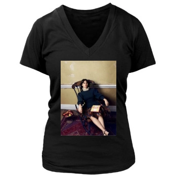 Felicity Jones Women's Deep V-Neck TShirt