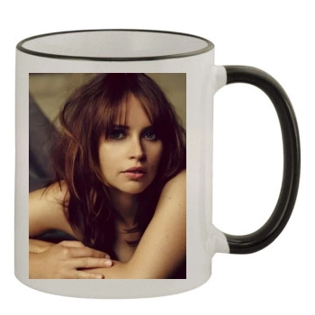 Felicity Jones 11oz Colored Rim & Handle Mug