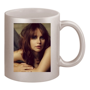 Felicity Jones 11oz Metallic Silver Mug