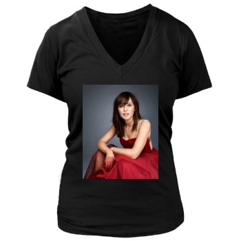 Felicity Jones Women's Deep V-Neck TShirt