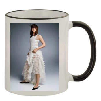 Felicity Jones 11oz Colored Rim & Handle Mug