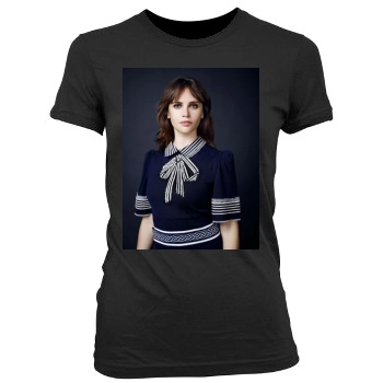 Felicity Jones Women's Junior Cut Crewneck T-Shirt