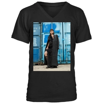 Felicity Jones Men's V-Neck T-Shirt