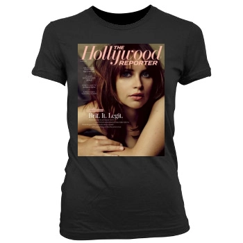 Felicity Jones Women's Junior Cut Crewneck T-Shirt