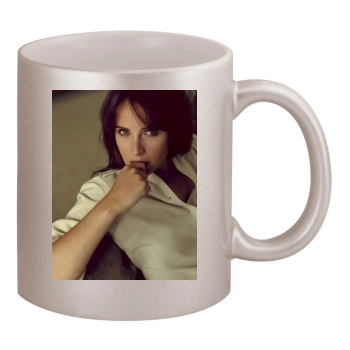 Felicity Jones 11oz Metallic Silver Mug