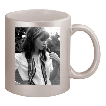 Felicity Jones 11oz Metallic Silver Mug