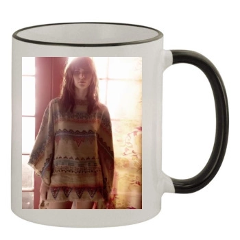 Felicity Jones 11oz Colored Rim & Handle Mug