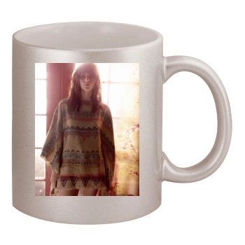 Felicity Jones 11oz Metallic Silver Mug