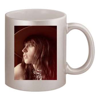 Felicity Jones 11oz Metallic Silver Mug