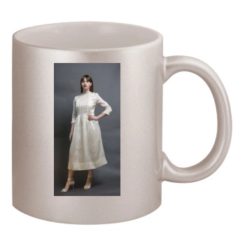 Felicity Jones 11oz Metallic Silver Mug