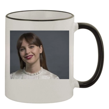 Felicity Jones 11oz Colored Rim & Handle Mug