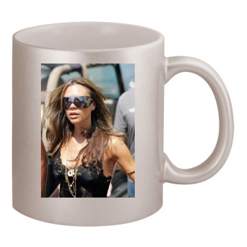 Victoria Beckham 11oz Metallic Silver Mug