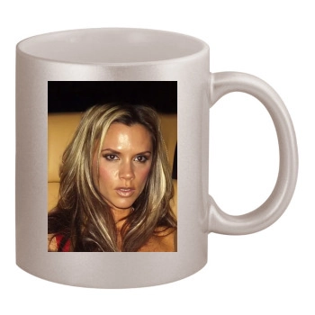 Victoria Beckham 11oz Metallic Silver Mug