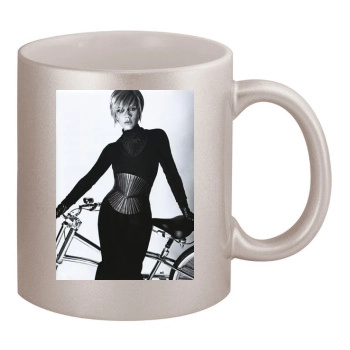 Victoria Beckham 11oz Metallic Silver Mug