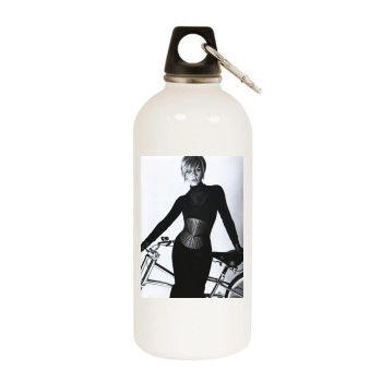 Victoria Beckham White Water Bottle With Carabiner