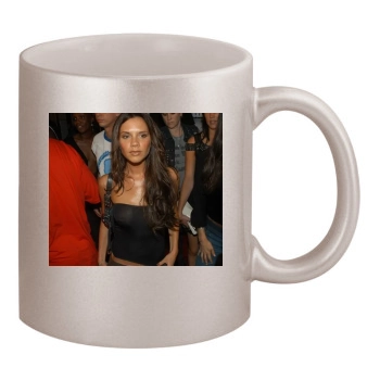 Victoria Beckham 11oz Metallic Silver Mug