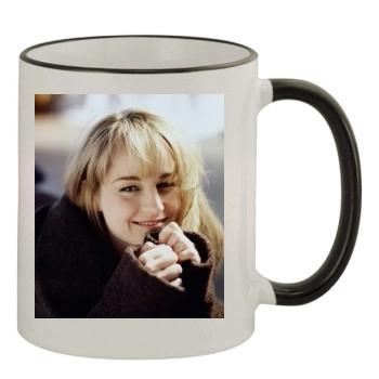 Helen Hunt 11oz Colored Rim & Handle Mug