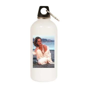 Helen Hunt White Water Bottle With Carabiner