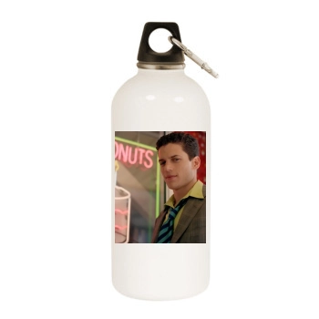 Wentworth Miller White Water Bottle With Carabiner