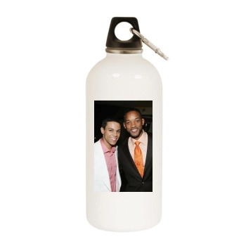 Will Smith White Water Bottle With Carabiner