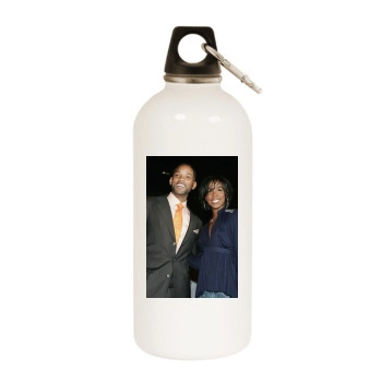 Will Smith White Water Bottle With Carabiner