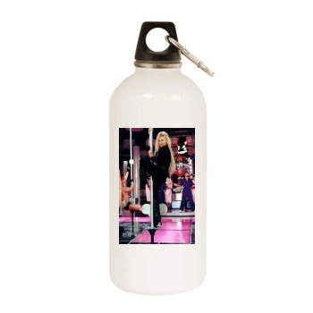 Geri Halliwell White Water Bottle With Carabiner