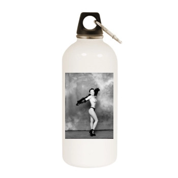 Geri Halliwell White Water Bottle With Carabiner