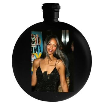 Zoe Saldana Round Flask