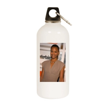 Zoe Saldana White Water Bottle With Carabiner