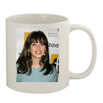 Zooey Deschanel 11oz White Mug