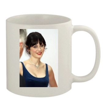 Zooey Deschanel 11oz White Mug