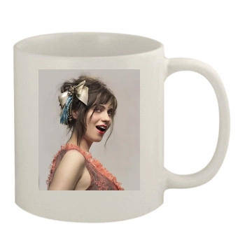 Zooey Deschanel 11oz White Mug